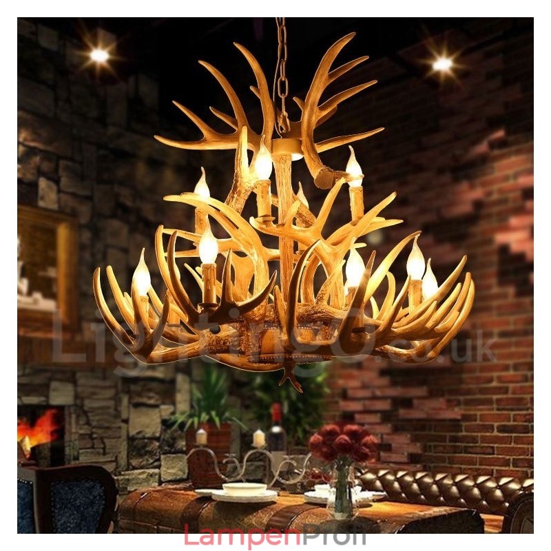 Kronleuchter im Vintage-Stil, 12 Lichter
