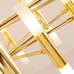 40 Licht Golden 2 Tier Moderne zeitgenössische Kronleuchter Licht Lampe