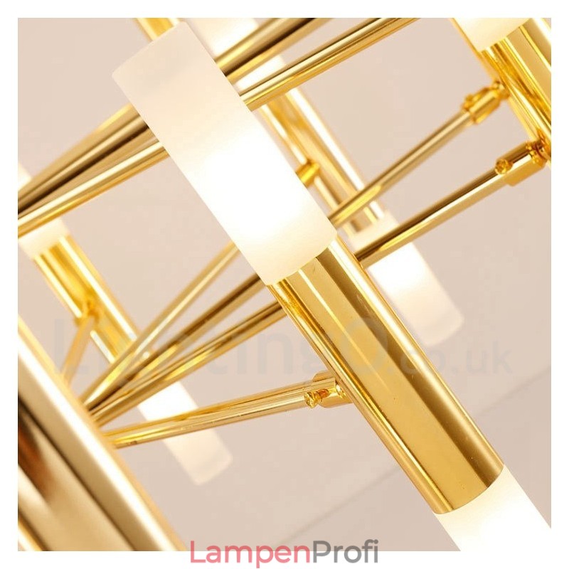 40 Licht Golden 2 Tier Moderne zeitgenössische Kronleuchter Licht Lampe