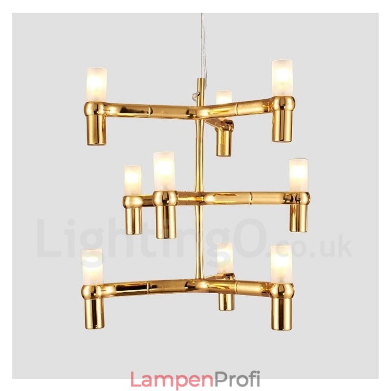 9 Licht 3 Tier Moderne zeitgenössische Kronleuchter Lampe Licht