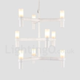 9 Licht 3 Tier Moderne zeitgenössische Kronleuchter Lampe Licht