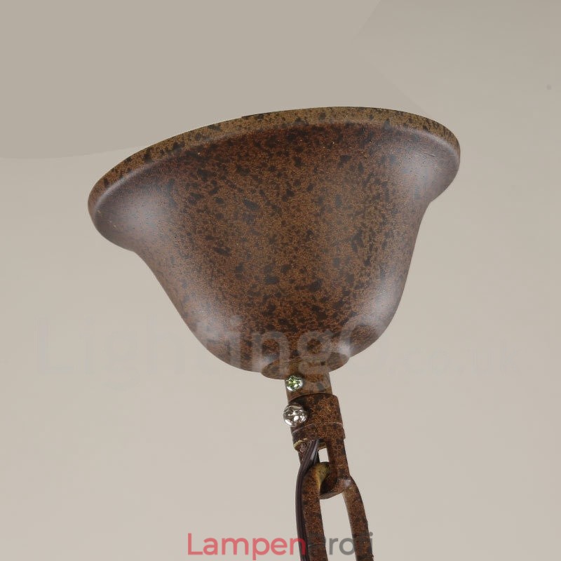 Landhaus Holz Vintage 6 Licht Einstufiger Kronleuchter Licht Holz Lampe