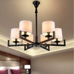 Moderne zeitgenössische 6 Licht Single Tier Kronleuchter Lampe Licht