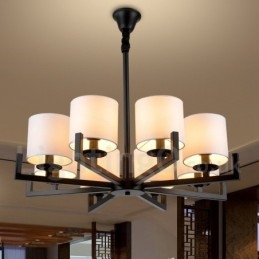 Moderne zeitgenössische 8 Licht Single Tier Kronleuchter Lampe Licht