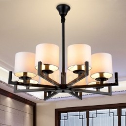 Moderne zeitgenössische 8 Licht Single Tier Kronleuchter Lampe Licht