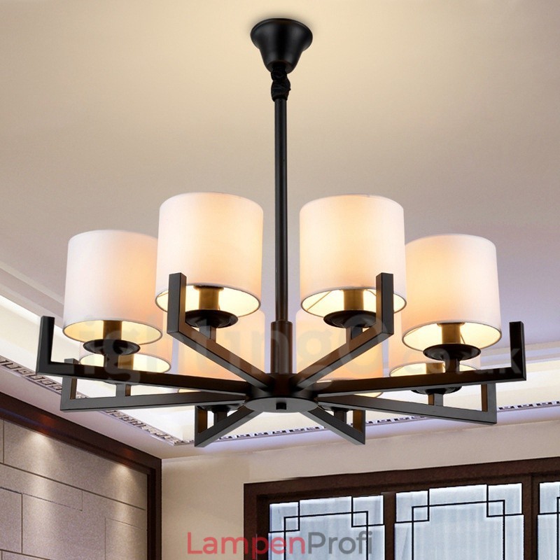 Moderne zeitgenössische 8 Licht Single Tier Kronleuchter Lampe Licht