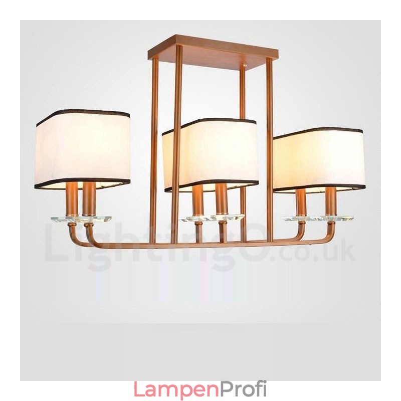Moderne zeitgenössische 6 Licht Single Tier Kronleuchter Lampe Licht