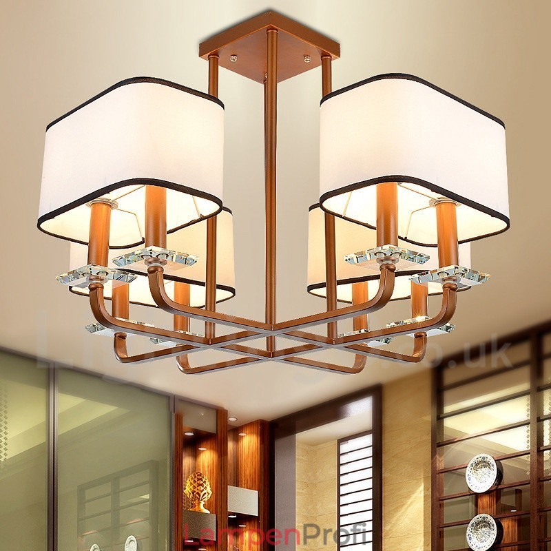 Moderne zeitgenössische 8 Licht Single Tier Kronleuchter Lampe Licht