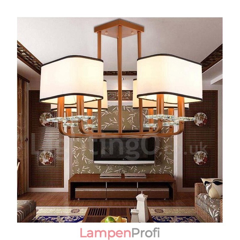 Moderne zeitgenössische 8 Licht Single Tier Kronleuchter Lampe Licht