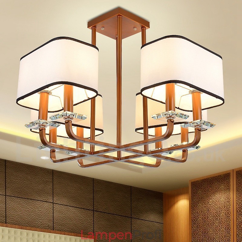 Moderne zeitgenössische 8 Licht Single Tier Kronleuchter Lampe Licht