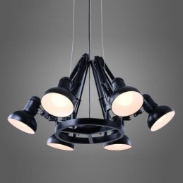 6 Licht Moderne Zeitgenössische Single-Tier Kronleuchter Lampe Licht