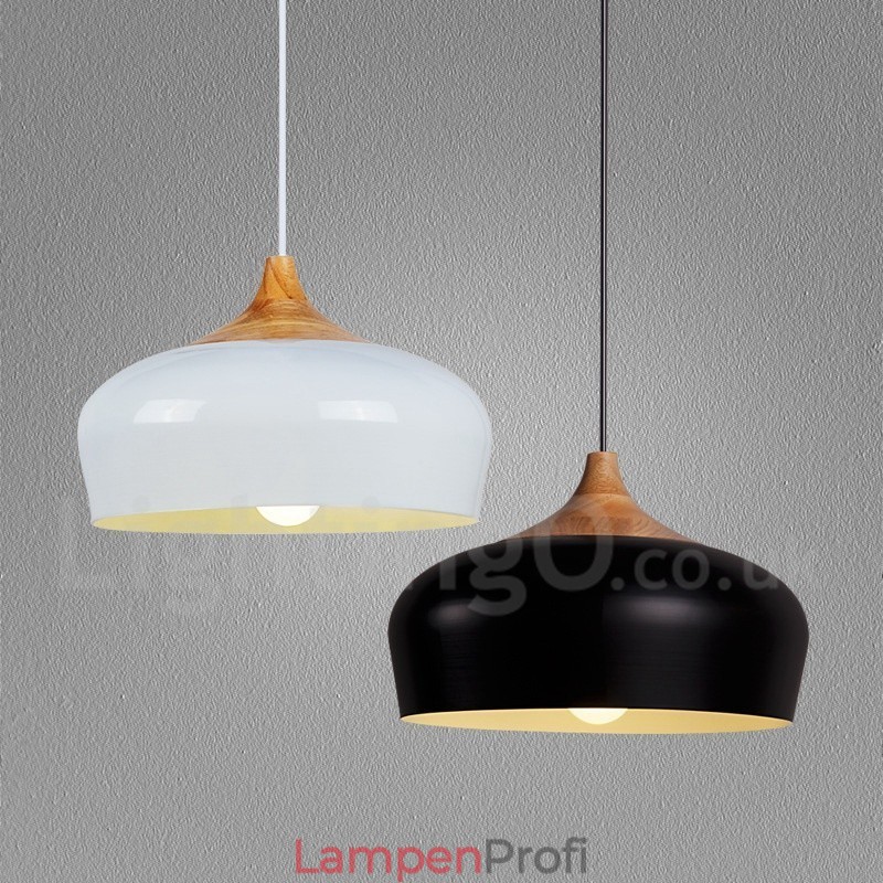 1 Licht Moderne zeitgenössische Holz Pendelleuchte