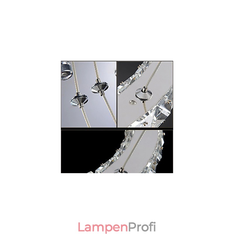 Kristall-Kronleuchter Lichter Moderne Beleuchtung Drei Ringe D305070 K9 Große Kristall Deckenleuchten