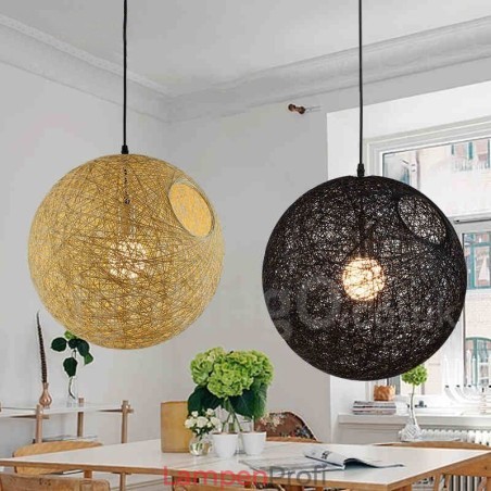 Moderne zeitgenössische Bambus-Rattan-Pendelleuchte Moderne zeitgenössische Bambus-Rattan-Pendelleuchte