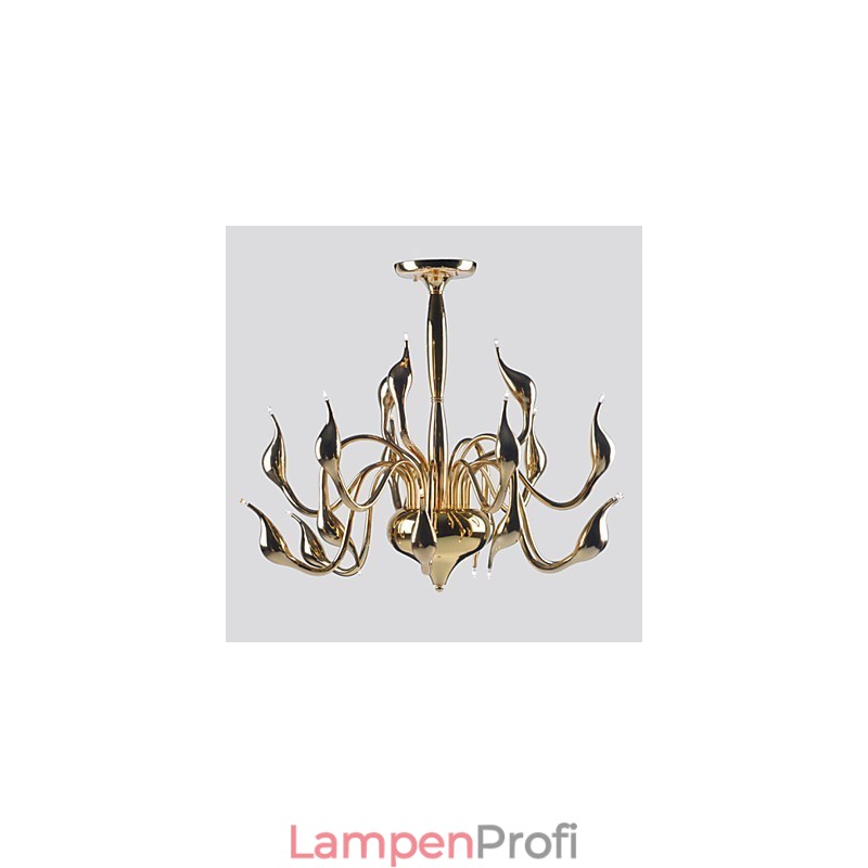 Moderne Kronleuchter Licht 18 Lichter G4 Vergoldung