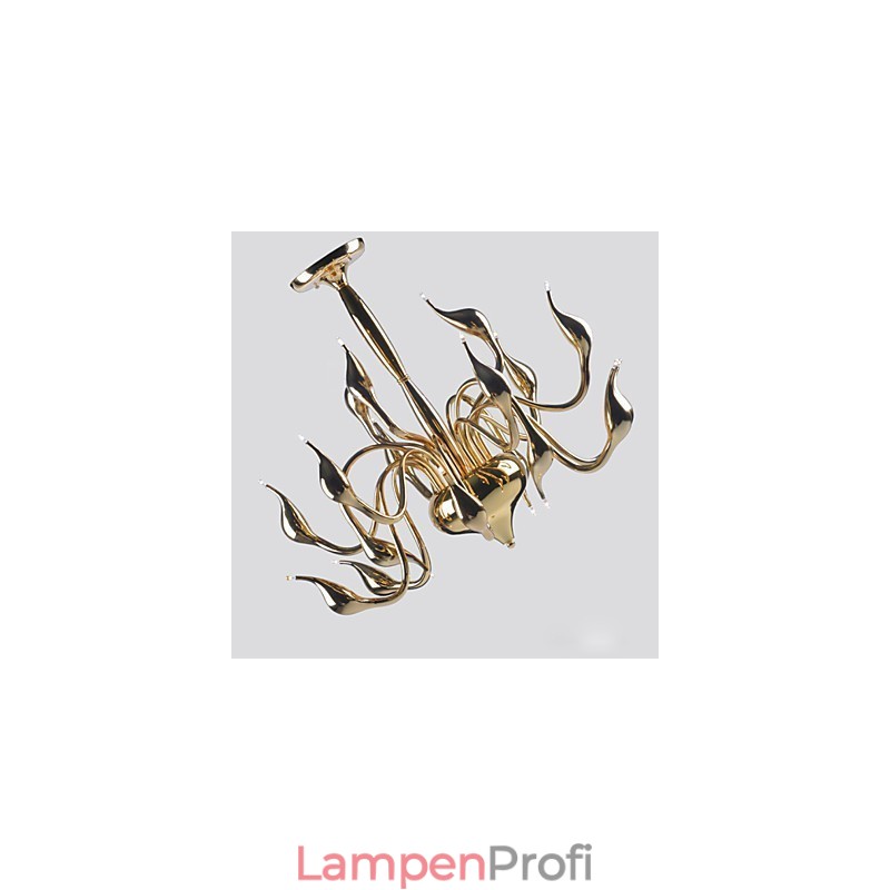 Moderne Kronleuchter Licht 18 Lichter G4 Vergoldung