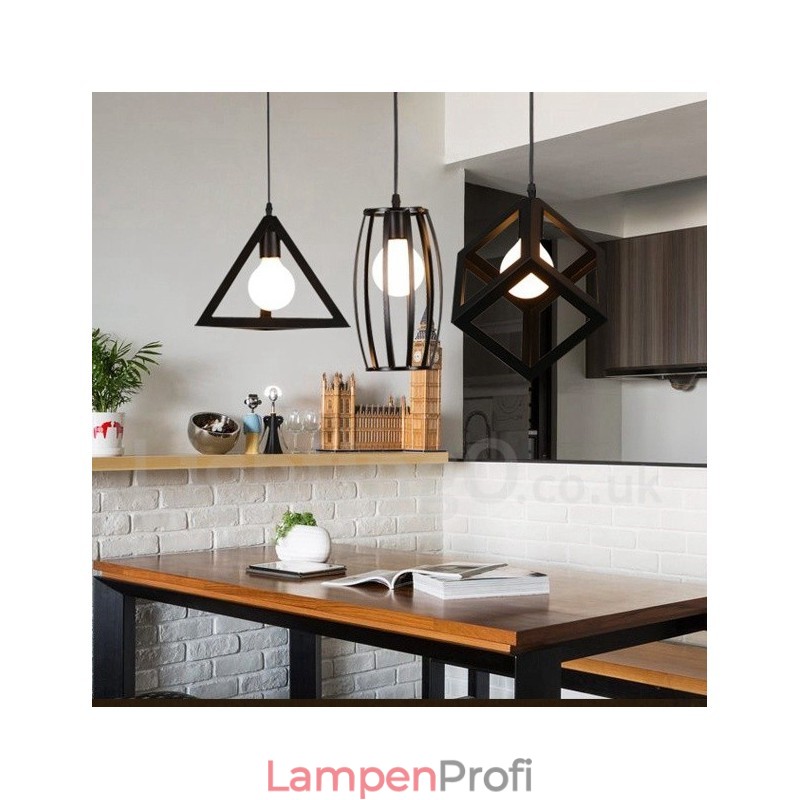 Moderne zeitgenössische mehrfarbige Pendelleuchte aus Metall mit 1 Licht