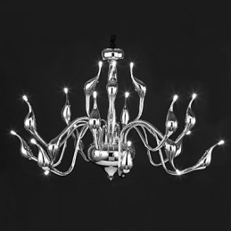 Moderne Kronleuchterleuchte 18 Lichter G4 Chrom-Finish