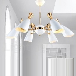 Moderne zeitgenössische 6-Licht-Kronleuchterlampe