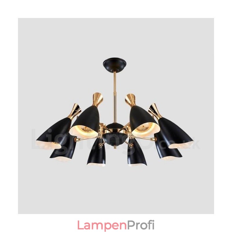 Moderne zeitgenössische 8-Licht-Kronleuchterlampe