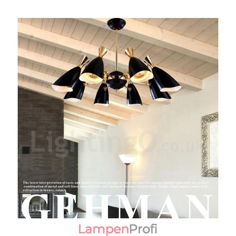Moderne zeitgenössische 8-Licht-Kronleuchterlampe