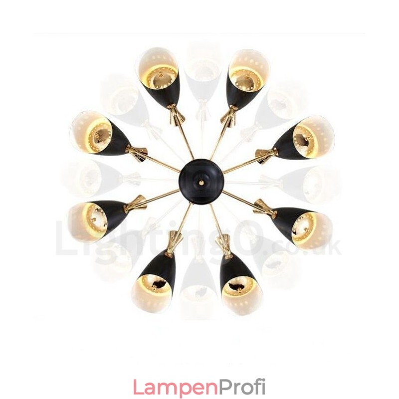 Moderne zeitgenössische 8-Licht-Kronleuchterlampe