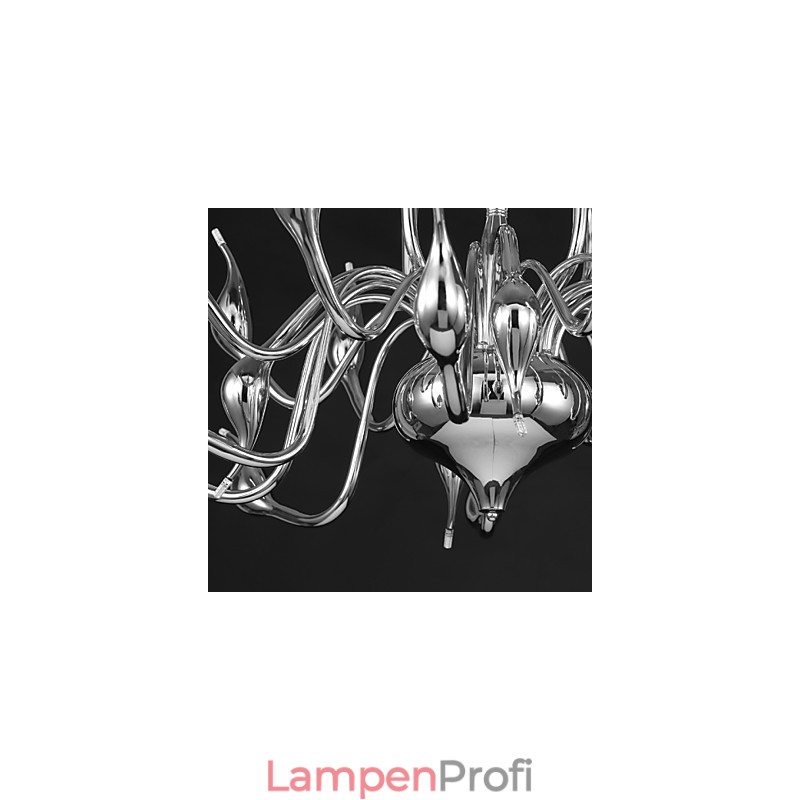 Moderne Kronleuchterleuchte 18 Lichter G4 Chrom-Finish