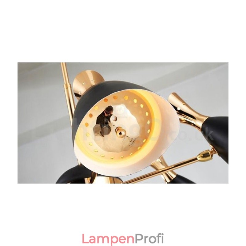 Moderne zeitgenössische 8-Licht-Kronleuchterlampe
