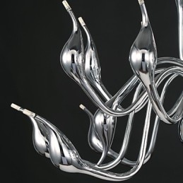 Moderne Kronleuchterleuchte 18 Lichter G4 Chrom-Finish