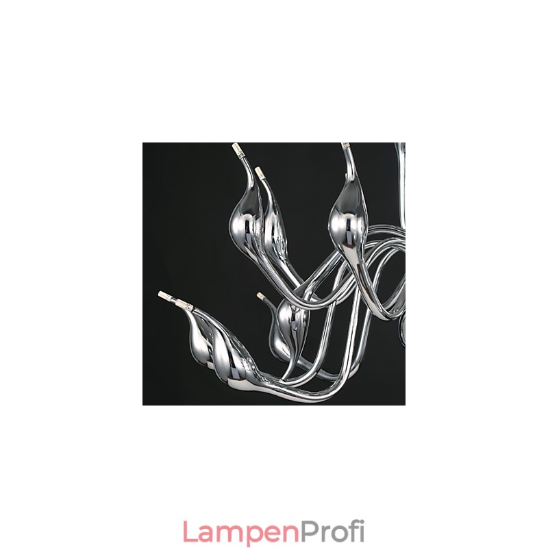 Moderne Kronleuchterleuchte 18 Lichter G4 Chrom-Finish