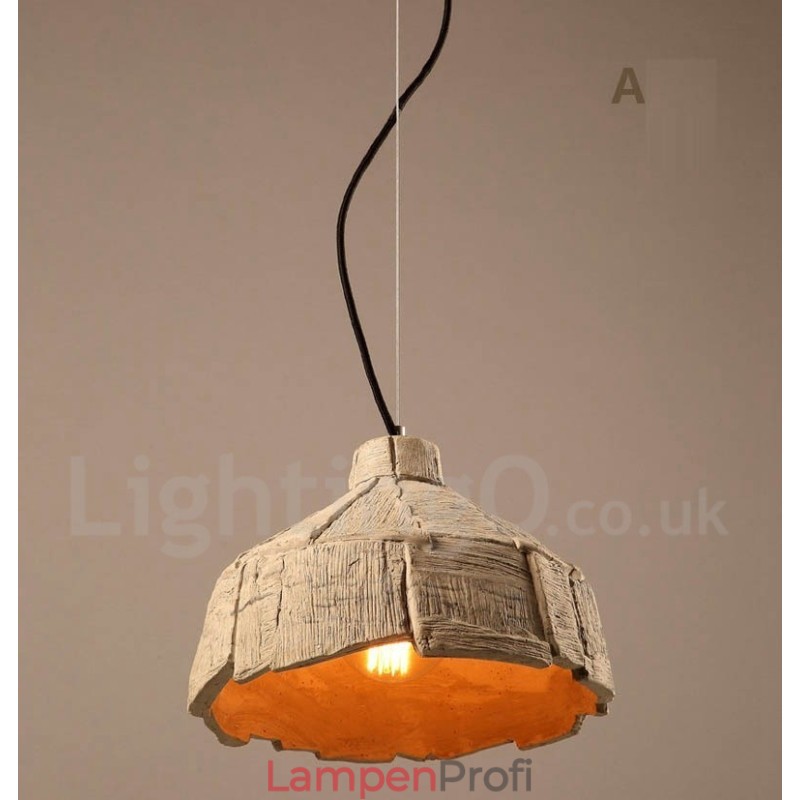 Vintage Beton Pendelleuchte