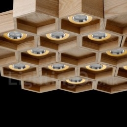 12 Licht Holz Moderne zeitgenössische Pendelleuchte