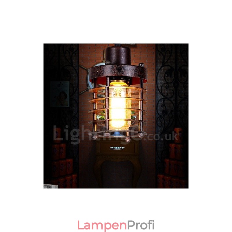 1-flammige Retro-Vintage-Pendelleuchte aus Kupfer