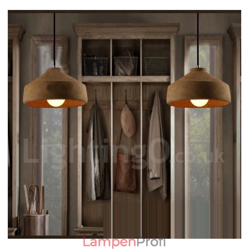 Moderne zeitgenössische Beton-Pendelleuchte mit Einzellicht