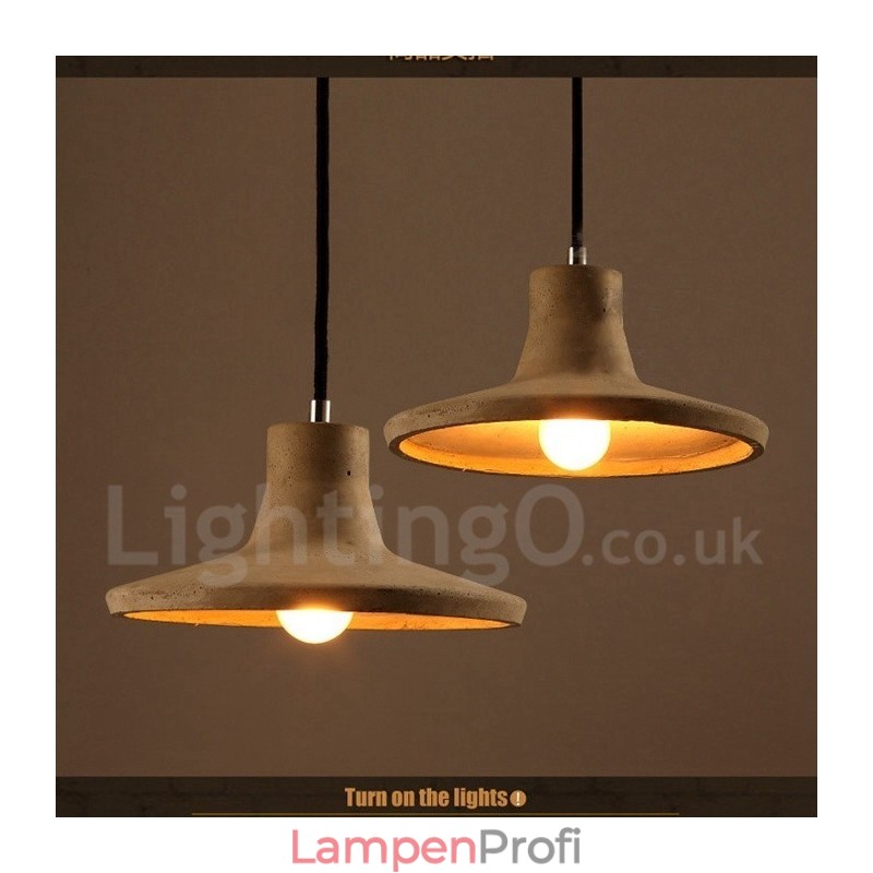 Moderne zeitgenössische Beton-Pendelleuchte mit Einzellicht