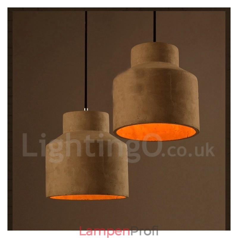 Moderne zeitgenössische Beton-Pendelleuchte mit Einzellicht