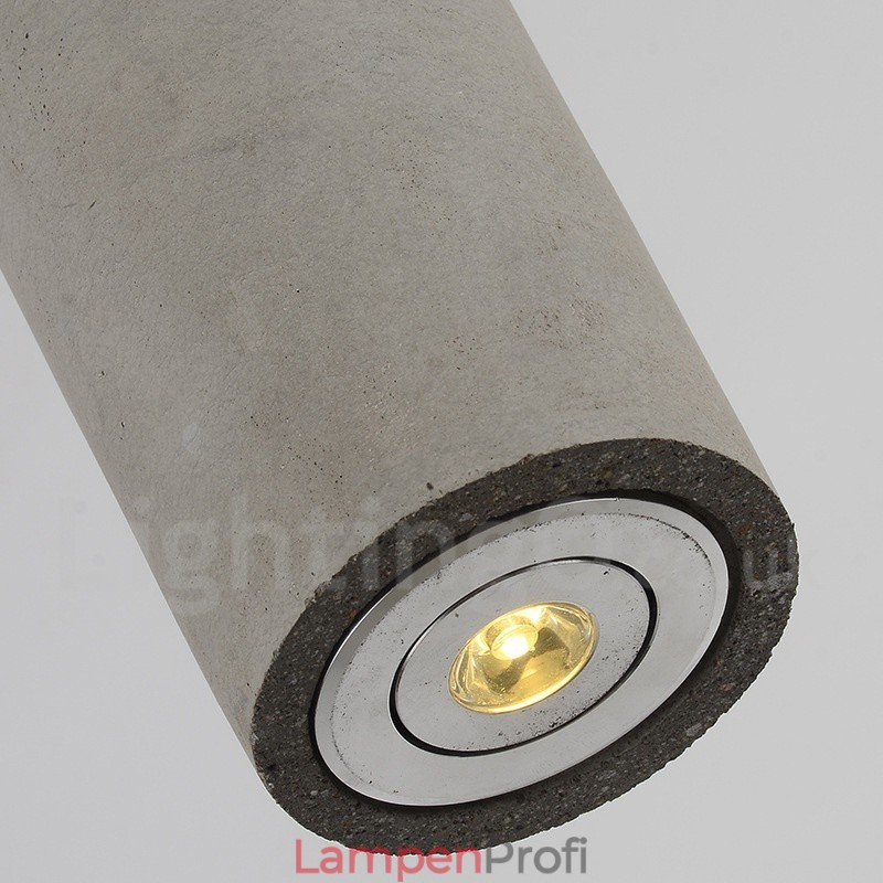 Moderne zeitgenössische 1-flammige Beton-Pendelleuchte