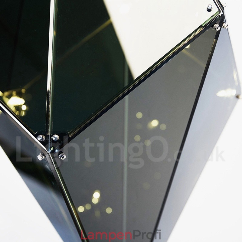Moderne zeitgenössische Pendelleuchte mit Glasschirm
