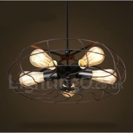 Retro Vintage 5-flammige Pendelleuchte