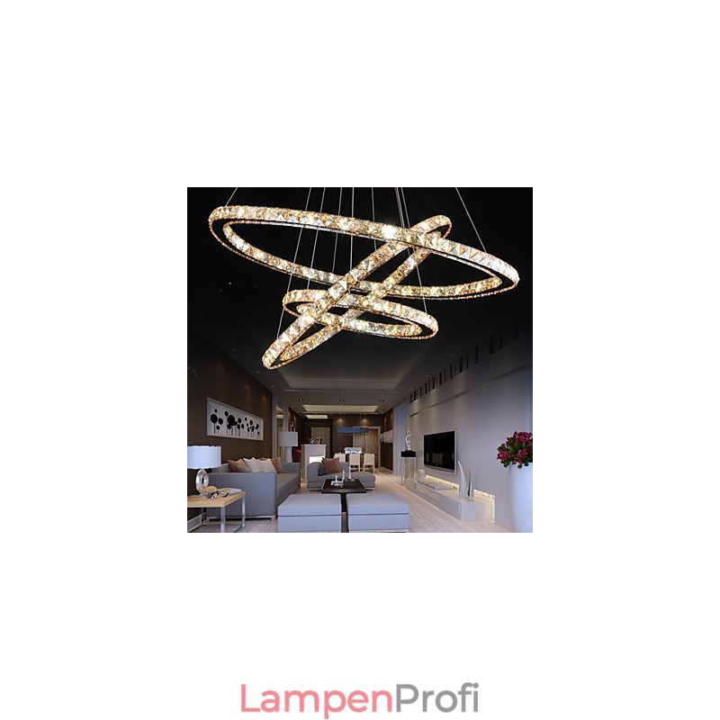 Deckenleuchten mit modischer Ring-Kristall-Deckenlampe