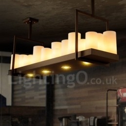 Rustikale Lodge Vintage-Kerzenständer-Pendelleuchte