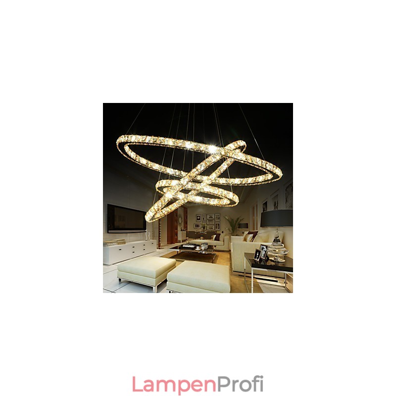 Deckenleuchten mit modischer Ring-Kristall-Deckenlampe