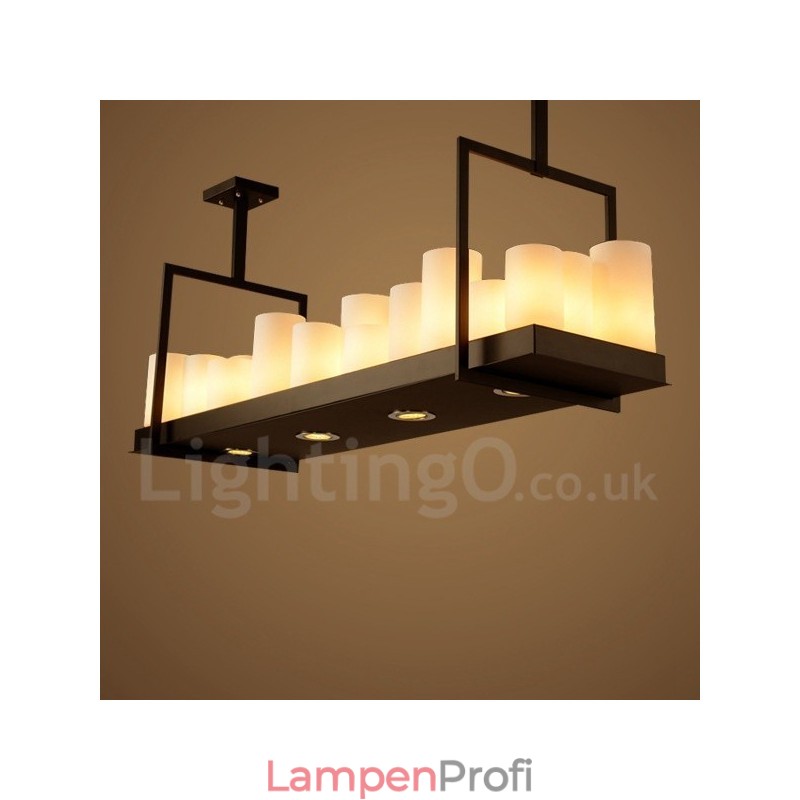 Rustikale Lodge Vintage-Kerzenständer-Pendelleuchte