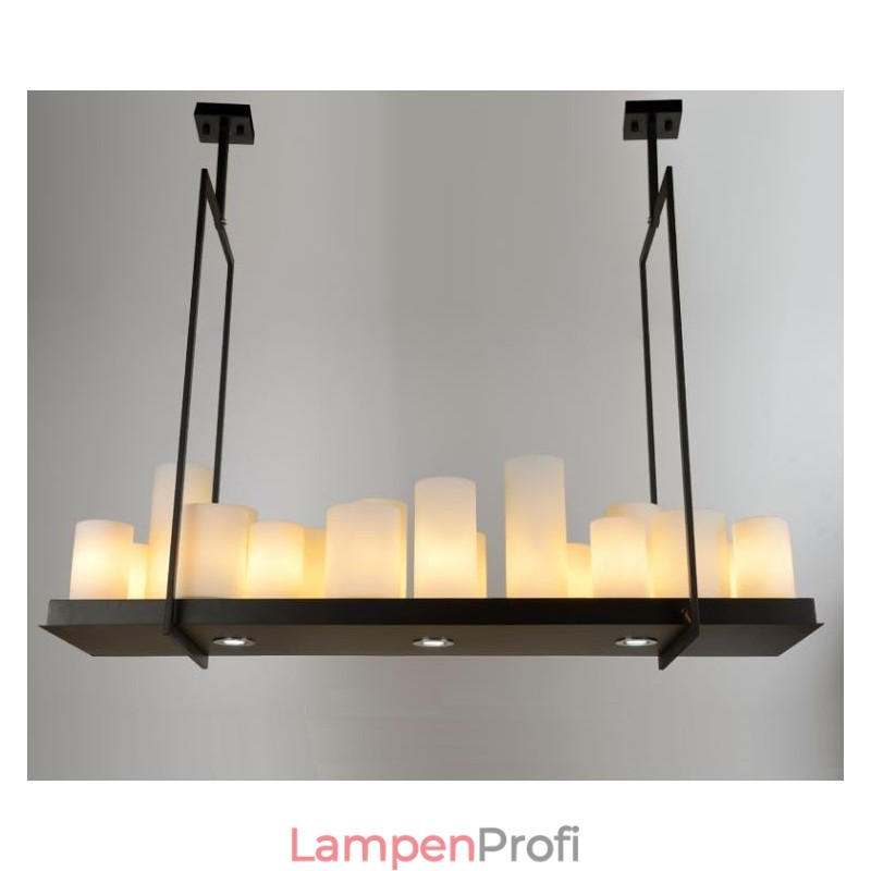 Rustikale Lodge Vintage-Kerzenständer-Pendelleuchte