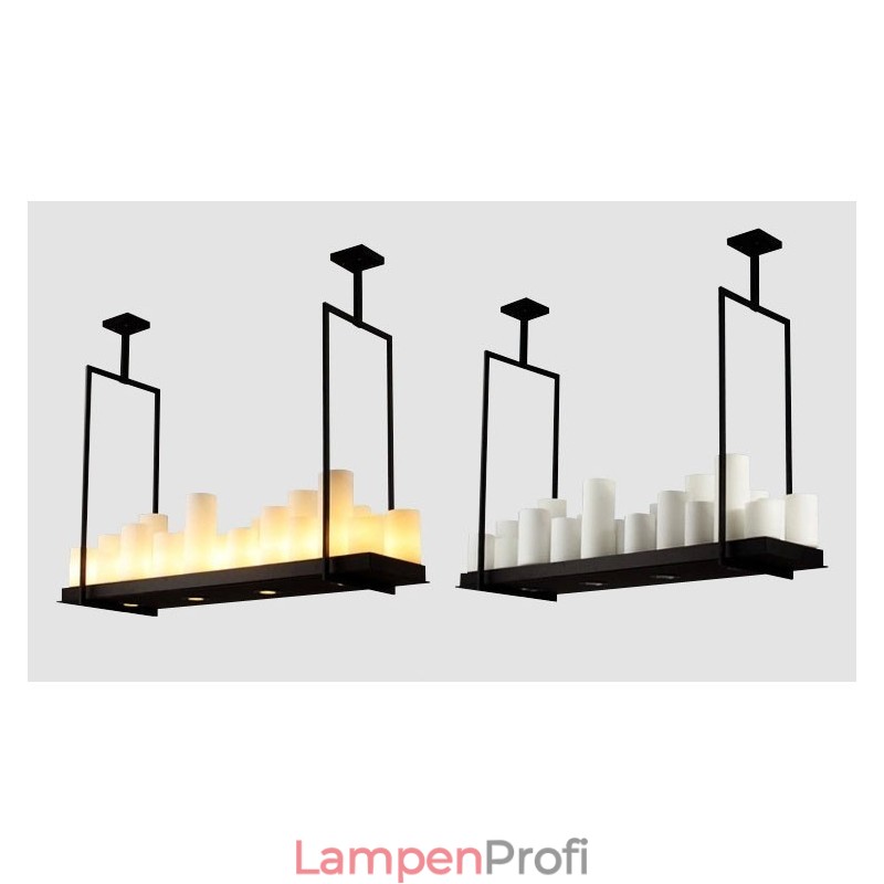 Rustikale Lodge Vintage-Kerzenständer-Pendelleuchte