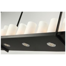 Rustikale Lodge Vintage-Kerzenständer-Pendelleuchte