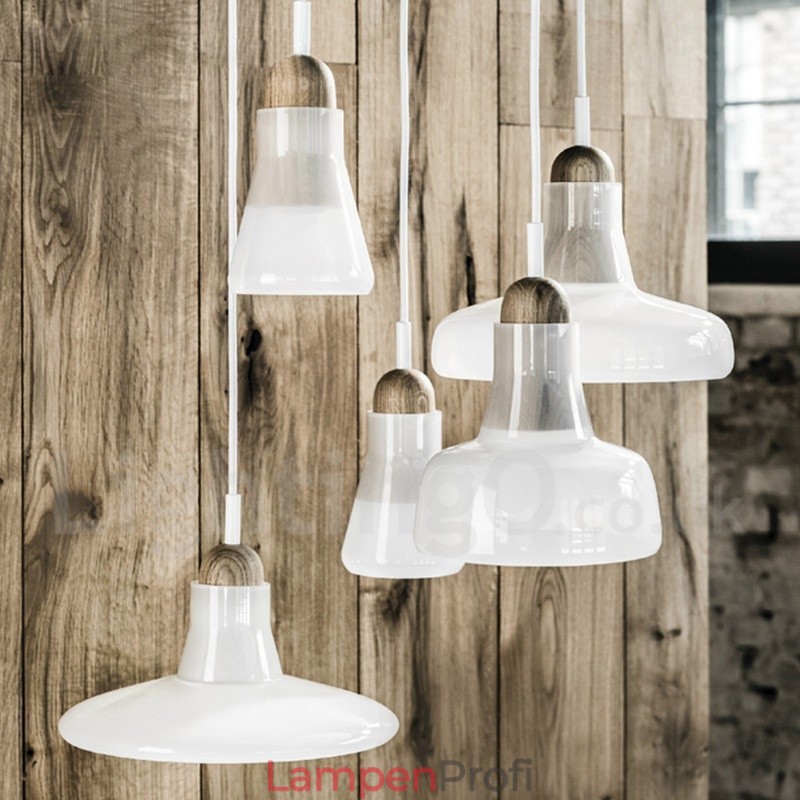 Retro Vintage Pendelleuchte mit Glasschirm Lampe