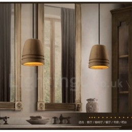 Retro Vintage Beton Pendelleuchte
