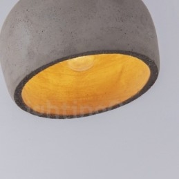 Retro Vintage Holz Beton Einzellicht Pendelleuchte