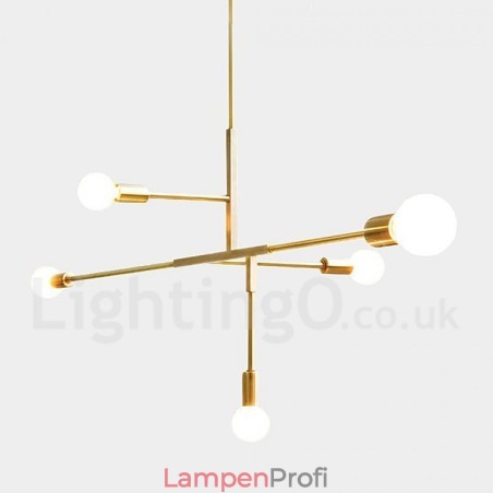 Moderne zeitgenössische Kupfer 5 Licht Kronleuchter Lampe Moderne zeitgenössische Kupfer 5 Licht Kronleuchter Lampe